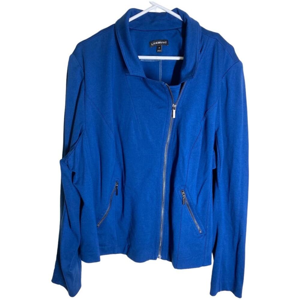 Lane Bryant Dark Turquoise Moto Jacket  Sz 24